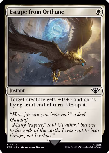 Escape from Orthanc (12), Universes Beyond: The Lord of the Rings: Tales of Middle-earth — Magic card price
