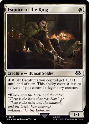 Esquire of the King (13), Universes Beyond: The Lord of the Rings: Tales of Middle-earth — Magic card price