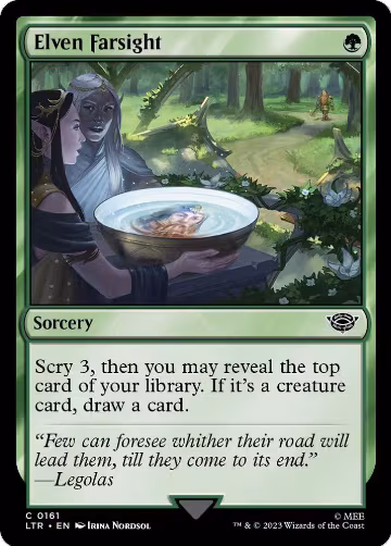 Elven Farsight (161), Universes Beyond: The Lord of the Rings: Tales of Middle-earth — Magic card price