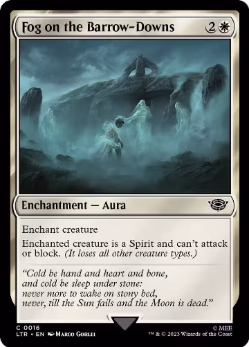 Fog on the Barrow-Downs (16), Universes Beyond: The Lord of the Rings: Tales of Middle-earth — Magic card price