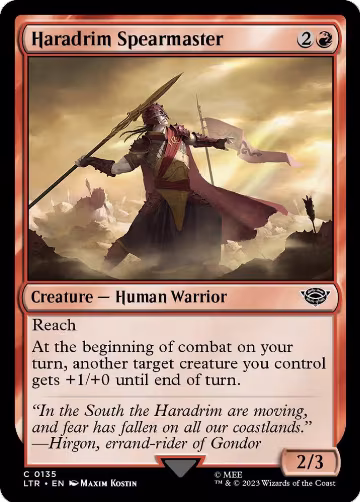 Haradrim Spearmaster (135), Universes Beyond: The Lord of the Rings: Tales of Middle-earth — Magic card price