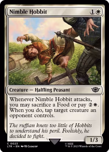 Nimble Hobbit (23), Universes Beyond: The Lord of the Rings: Tales of Middle-earth — Magic card price
