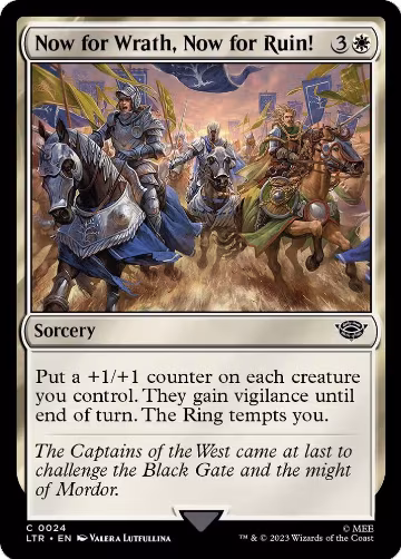 Now for Wrath, Now for Ruin! (24), Universes Beyond: The Lord of the Rings: Tales of Middle-earth — Magic card price