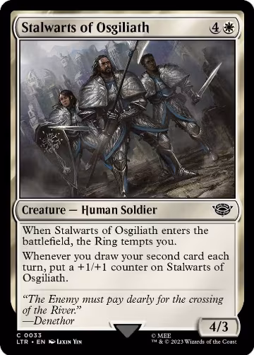 Stalwarts of Osgiliath (33), Universes Beyond: The Lord of the Rings: Tales of Middle-earth — Magic card price