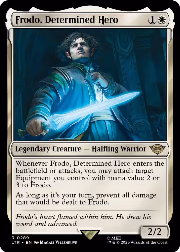 Frodo, Determined Hero (289), Universes Beyond: The Lord of the Rings: Tales of Middle-earth — Magic card price