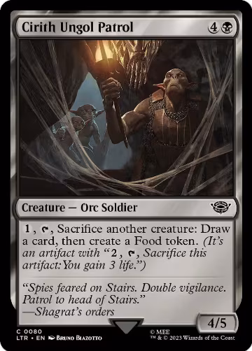 Cirith Ungol Patrol (80), Universes Beyond: The Lord of the Rings: Tales of Middle-earth — Magic card price