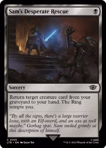 Sam's Desperate Rescue (105), Universes Beyond: The Lord of the Rings: Tales of Middle-earth — Magic card price
