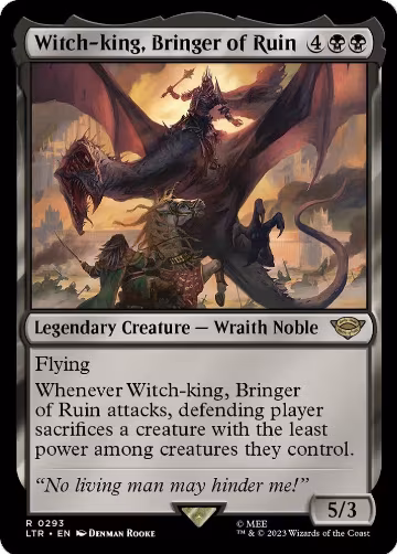 Witch-king, Bringer of Ruin (293), Universes Beyond: The Lord of the Rings: Tales of Middle-earth — Magic card price