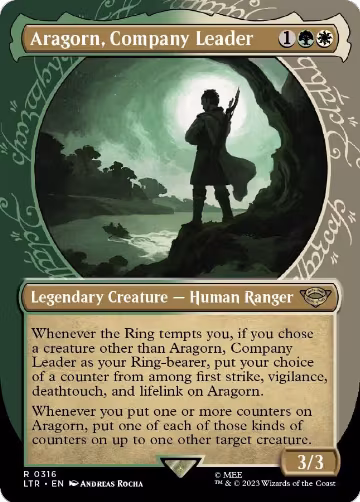Aragorn, Company Leader (Showcase) (316), Universes Beyond: The Lord of the Rings: Tales of Middle-earth — Magic card price