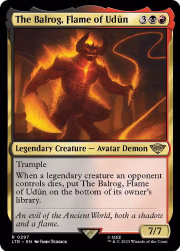 The Balrog, Flame of Udun (297), Universes Beyond: The Lord of the Rings: Tales of Middle-earth — Magic card price