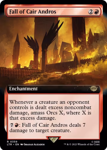 Fall of Cair Andros (Extended Art) (359), Universes Beyond: The Lord of the Rings: Tales of Middle-earth — Magic card price