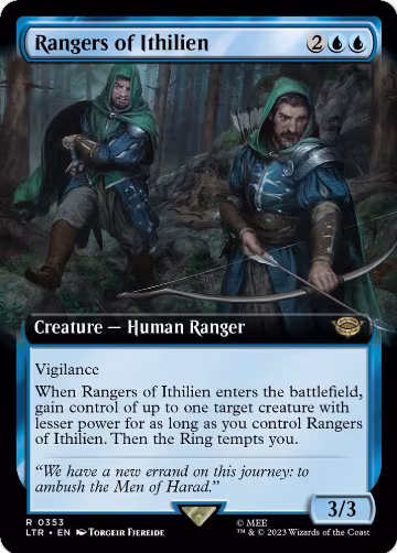 Rangers of Ithilien (Extended Art) (353), Universes Beyond: The Lord of the Rings: Tales of Middle-earth — Magic card price
