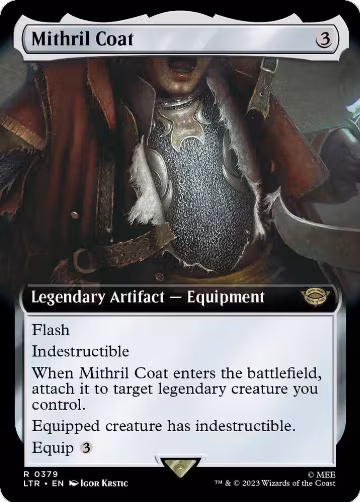 Mithril Coat (Extended Art) (379), Universes Beyond: The Lord of the Rings: Tales of Middle-earth — Magic card price