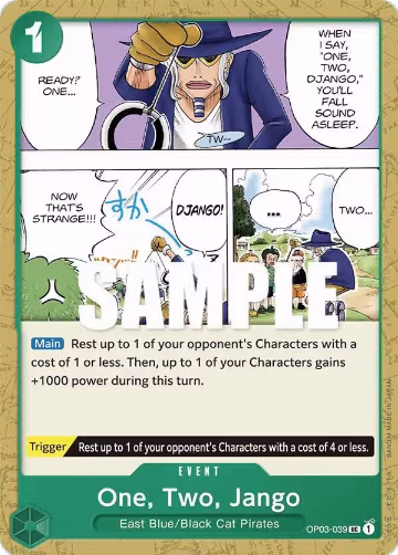 One, Two, Jango (OP03-039), Pillars of Strength — One Piece card price