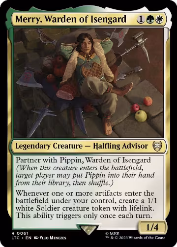 Merry, Warden of Isengard (61), Commander: The Lord of the Rings: Tales of Middle-earth — Magic card price