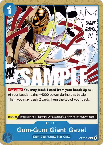 Gum-Gum Giant Gavel (OP03-055), Pillars of Strength — One Piece card price