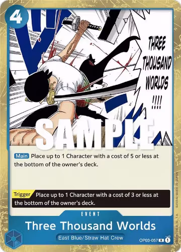 Three Thousand Worlds (OP03-057), Pillars of Strength — One Piece card price