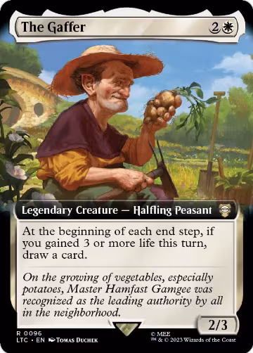 The Gaffer (Extended Art) (96), Commander: The Lord of the Rings: Tales of Middle-earth — Magic card price