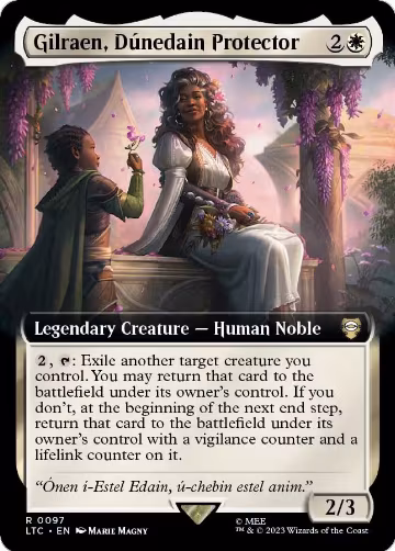 Gilraen, Dunedain Protector (Extended Art) (97), Commander: The Lord of the Rings: Tales of Middle-earth — Magic card price
