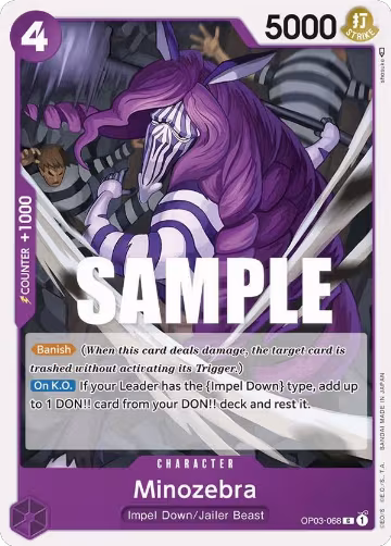 Minozebra (OP03-068), Pillars of Strength — One Piece card price