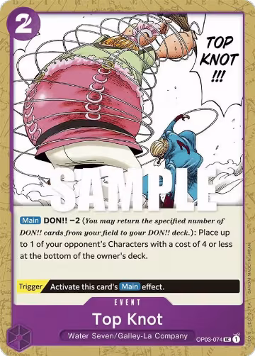 Top Knot (OP03-074), Pillars of Strength — One Piece card price