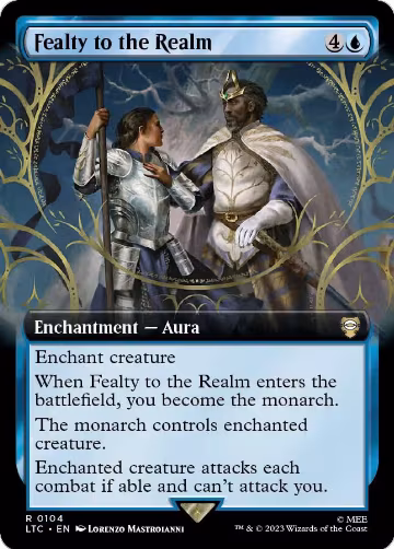 Fealty to the Realm (Extended Art) (104), Commander: The Lord of the Rings: Tales of Middle-earth — Magic card price
