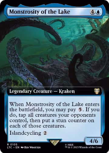 Monstrosity of the Lake (Extended Art) (105), Commander: The Lord of the Rings: Tales of Middle-earth — Magic card price