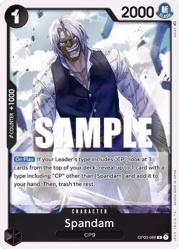 Spandam (OP03-086), Pillars of Strength — One Piece card price