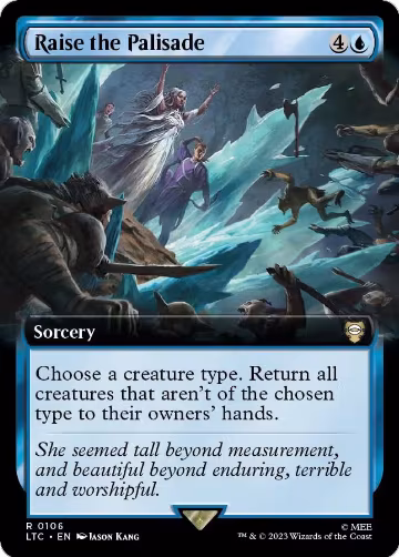 Raise the Palisade (Extended Art) (106), Commander: The Lord of the Rings: Tales of Middle-earth — Magic card price