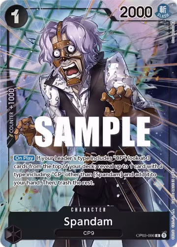 Spandam (Alternate Art) (OP03-086), Pillars of Strength — One Piece card price