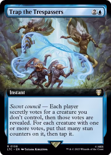 Trap the Trespassers (Extended Art) (108), Commander: The Lord of the Rings: Tales of Middle-earth — Magic card price