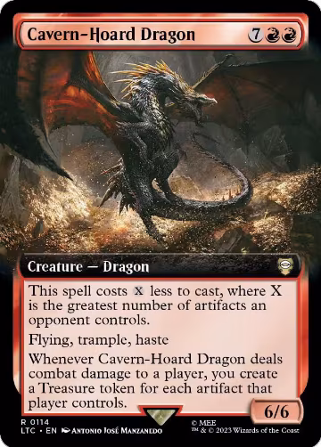 Cavern-Hoard Dragon (Extended Art) (114), Commander: The Lord of the Rings: Tales of Middle-earth — Magic card price