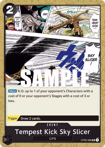 Tempest Kick Sky Slicer (OP03-096), Pillars of Strength — One Piece card price