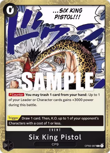 Six King Pistol (OP03-097), Pillars of Strength — One Piece card price