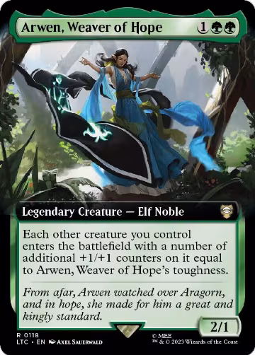 Arwen, Weaver of Hope (Extended Art) (118), Commander: The Lord of the Rings: Tales of Middle-earth — Magic card price