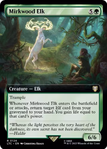 Mirkwood Elk (Extended Art) (124), Commander: The Lord of the Rings: Tales of Middle-earth — Magic card price