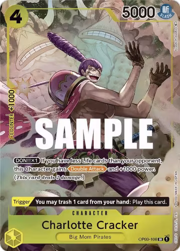 Charlotte Cracker (Alternate Art) (OP03-108), Pillars of Strength — One Piece card price