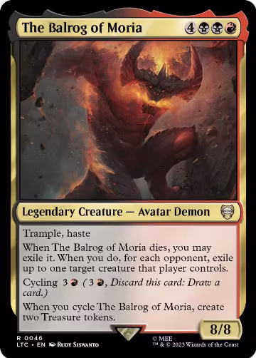 The Balrog of Moria (46), Commander: The Lord of the Rings: Tales of Middle-earth — Magic card price