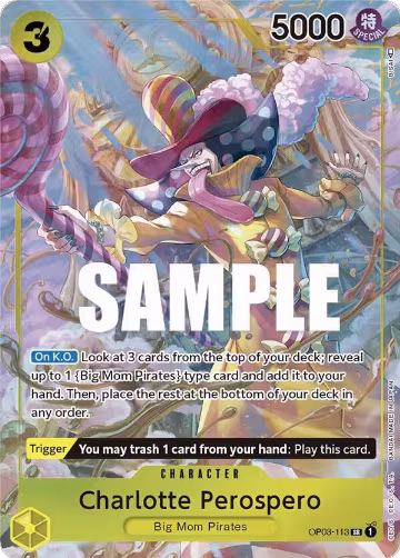 Charlotte Perospero (Alternate Art) (OP03-113), Pillars of Strength — One Piece card price