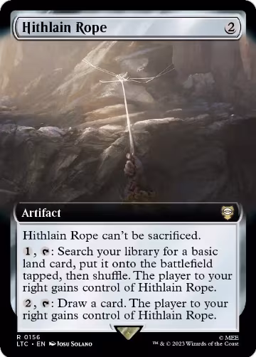 Hithlain Rope (Extended Art) (156), Commander: The Lord of the Rings: Tales of Middle-earth — Magic card price