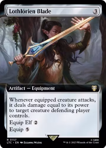 Lothlorien Blade (Extended Art) (157), Commander: The Lord of the Rings: Tales of Middle-earth — Magic card price