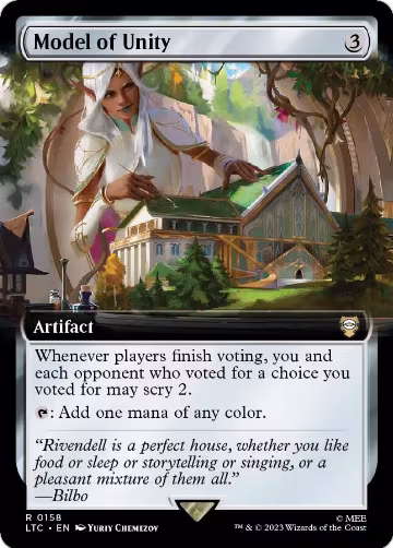 Model of Unity (Extended Art) (158), Commander: The Lord of the Rings: Tales of Middle-earth — Magic card price