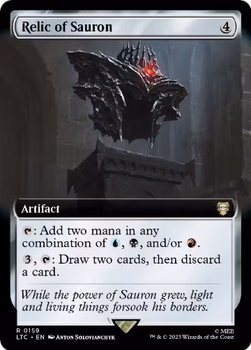 Relic of Sauron (Extended Art) (159), Commander: The Lord of the Rings: Tales of Middle-earth — Magic card price