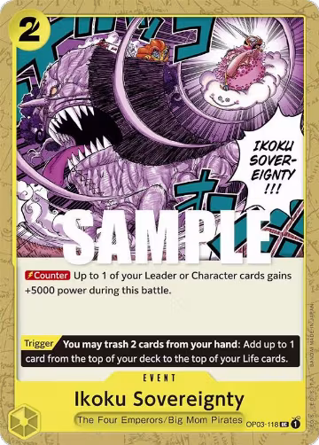Ikoku Sovereignty (OP03-118), Pillars of Strength — One Piece card price