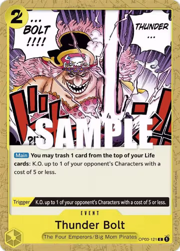 Thunder Bolt (OP03-121), Pillars of Strength — One Piece card price