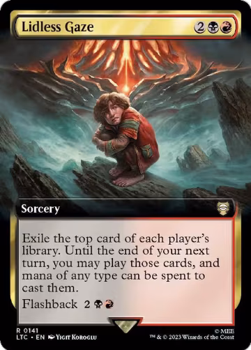 Lidless Gaze (Extended Art) (141), Commander: The Lord of the Rings: Tales of Middle-earth — Magic card price