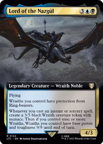 Lord of the Nazgul (Extended Art) (142), Commander: The Lord of the Rings: Tales of Middle-earth — Magic card price