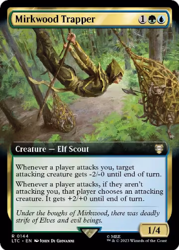 Mirkwood Trapper (Extended Art) (144), Commander: The Lord of the Rings: Tales of Middle-earth — Magic card price