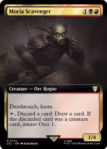 Moria Scavenger (Extended Art) (145), Commander: The Lord of the Rings: Tales of Middle-earth — Magic card price
