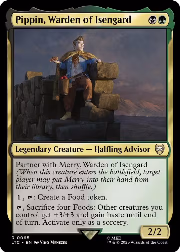 Pippin, Warden of Isengard (65), Commander: The Lord of the Rings: Tales of Middle-earth — Magic card price